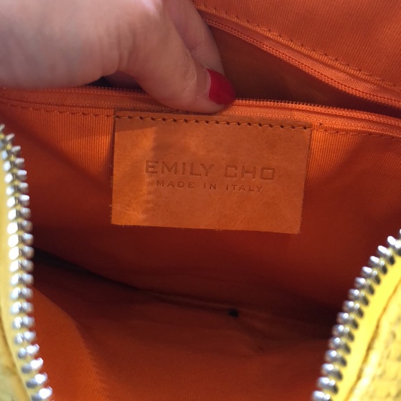 Emily Cho Python Yellow Clutch - Picture 3 of 8